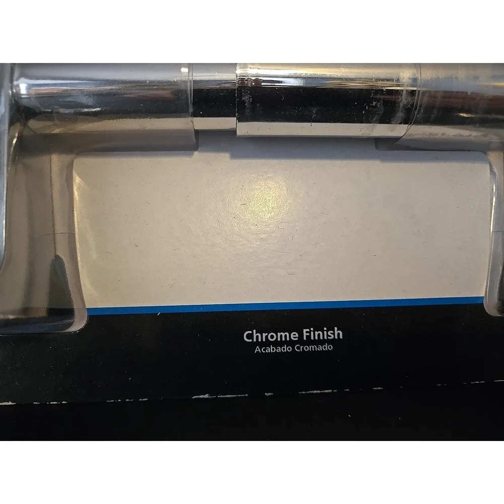 Mainstays Double Post Toilet Tissue Paper Holder Chrome Finish‎ Wall Mount New